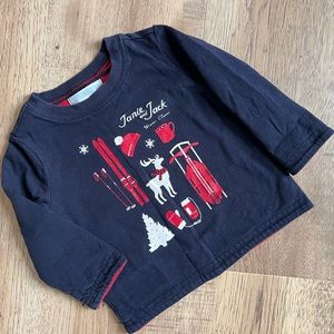 3-6M Janie & Jack Boys Reversible L/S shirt